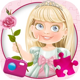 Princesse Faites glisser magique Puzzle & Photos - Princesses bloc coulissant Scie sauteuse Jeu