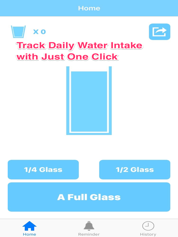 Drink Water Reminder - Tracking Daily Water Intake iPad screenshot 1 - Utilities app
