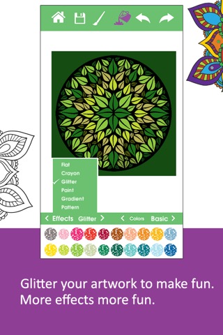 Color Ring-Free adult coloring book and best art therapy for canvas and flowersのおすすめ画像3