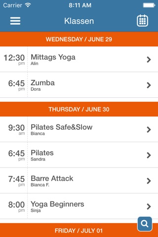 Caramba - Tanz, Yoga, Pilates screenshot 3
