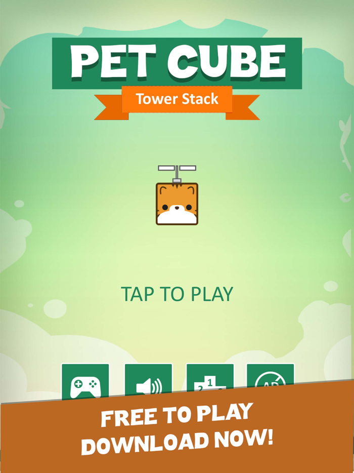 Pet Cube Tower Stack