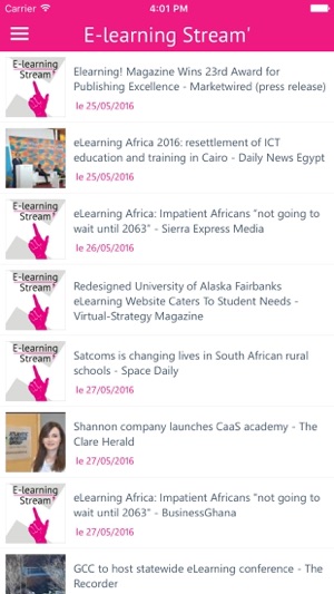 E-learning Stream'(圖2)-速報App