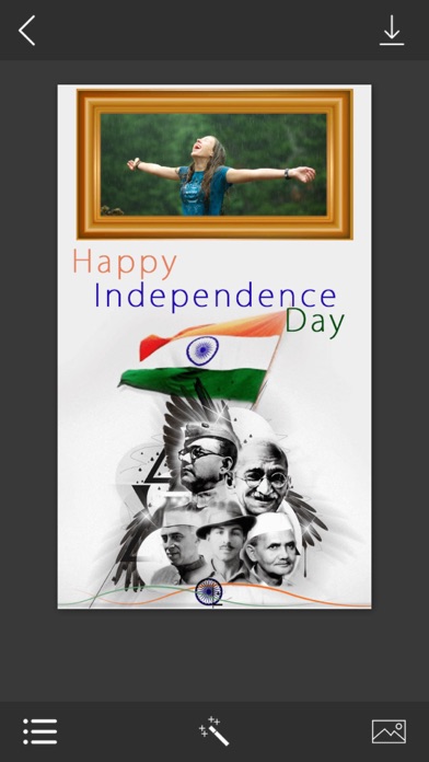 Independence day 15 August Photo Frames iPhone screenshot 4 - Photo & Video app