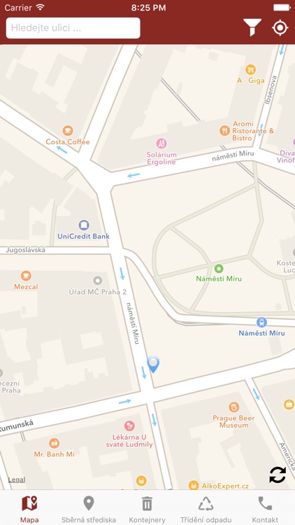 Třídění odpadu v Praze 2