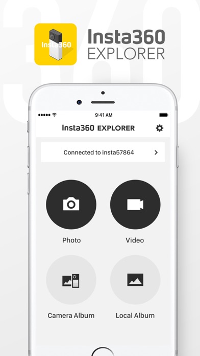 Screenshot #1 pour Insta360 Explorer - Controlling App Specialized for Insta360 4K Beta Supports for Spherical Camera, Panoramic Live Streaming, Shooting Panoramic photo and video