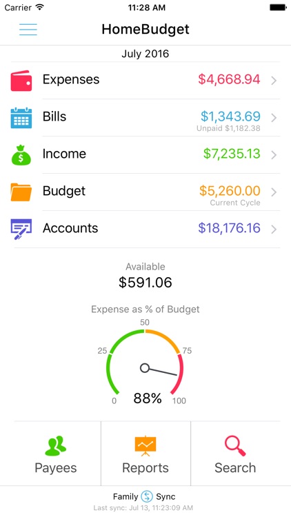 HomeBudget Lite (w/ Sync)