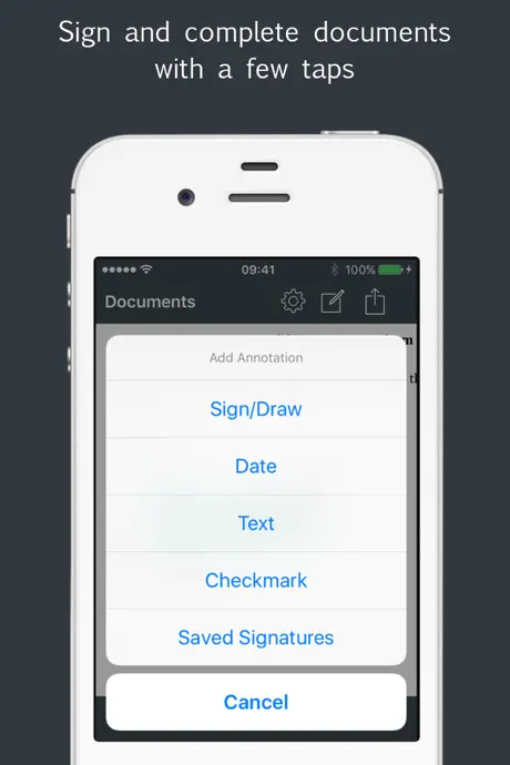 Sign by JotNot - fill and sign PDF form or sign PDF document
