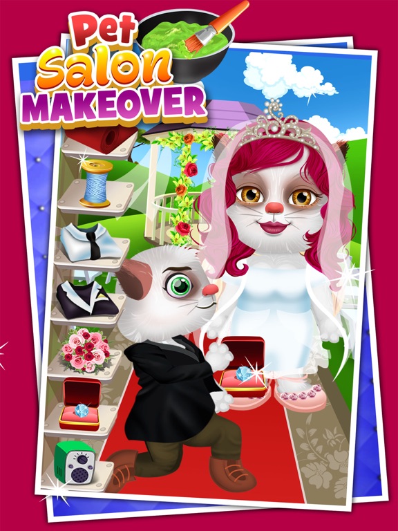 Pet Salon Makeup Games for Kids (Girl & Boy) iPad screenshot