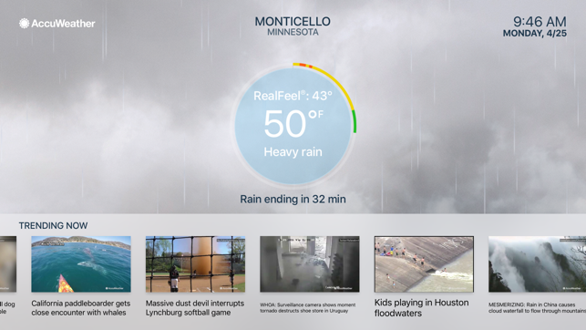AccuWeather Weather Forecast Screenshot