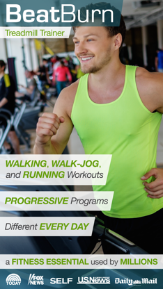 BeatBurn Treadmill Trainer - Walking, Running, and Jogging Workouts screenshot 1