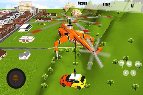 Off-Road Car Transporter Crazy Truck Driver Game – Fly Helicopter Crane screenshot 3