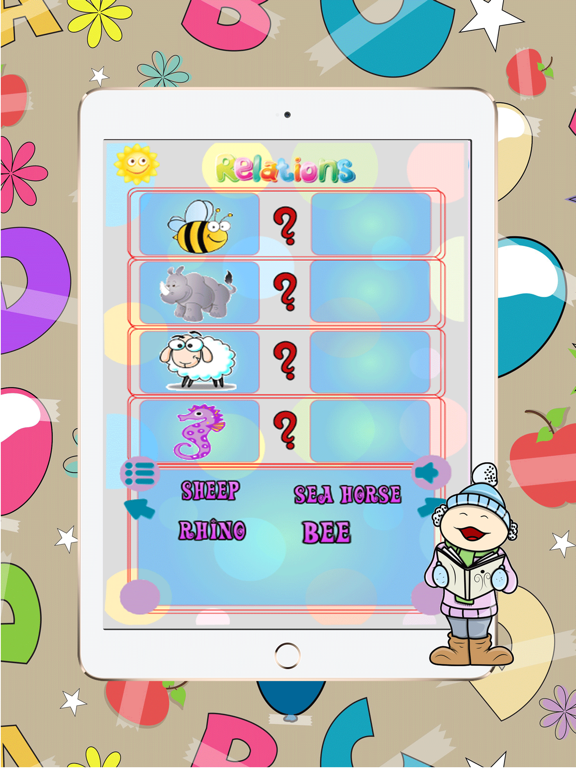 Screenshot #6 pour Fruits Vocabulaire Relation: Preschool & Kindergarten Early Learning Games alphabet jeu gratuit