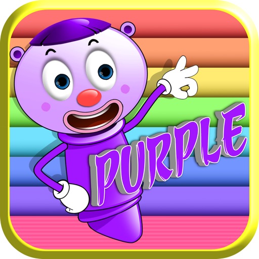 Funny Crayons - Purple icon