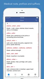 medical roots, prefixes and suffixes iphone screenshot 1