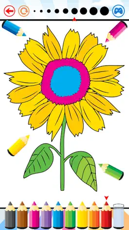 Game screenshot Flower Coloring Book For Kid - Drawing And Painting Relaxation Stress Relief Color Therapy Games hack