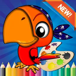 Bird Coloring Book for children age 1-10: Drawing & Coloring page games free for learning skill app icon