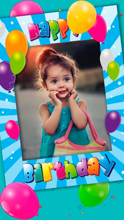 Happy Birthday photo frames – create birthday greeting cards & collages and edit your images Premium