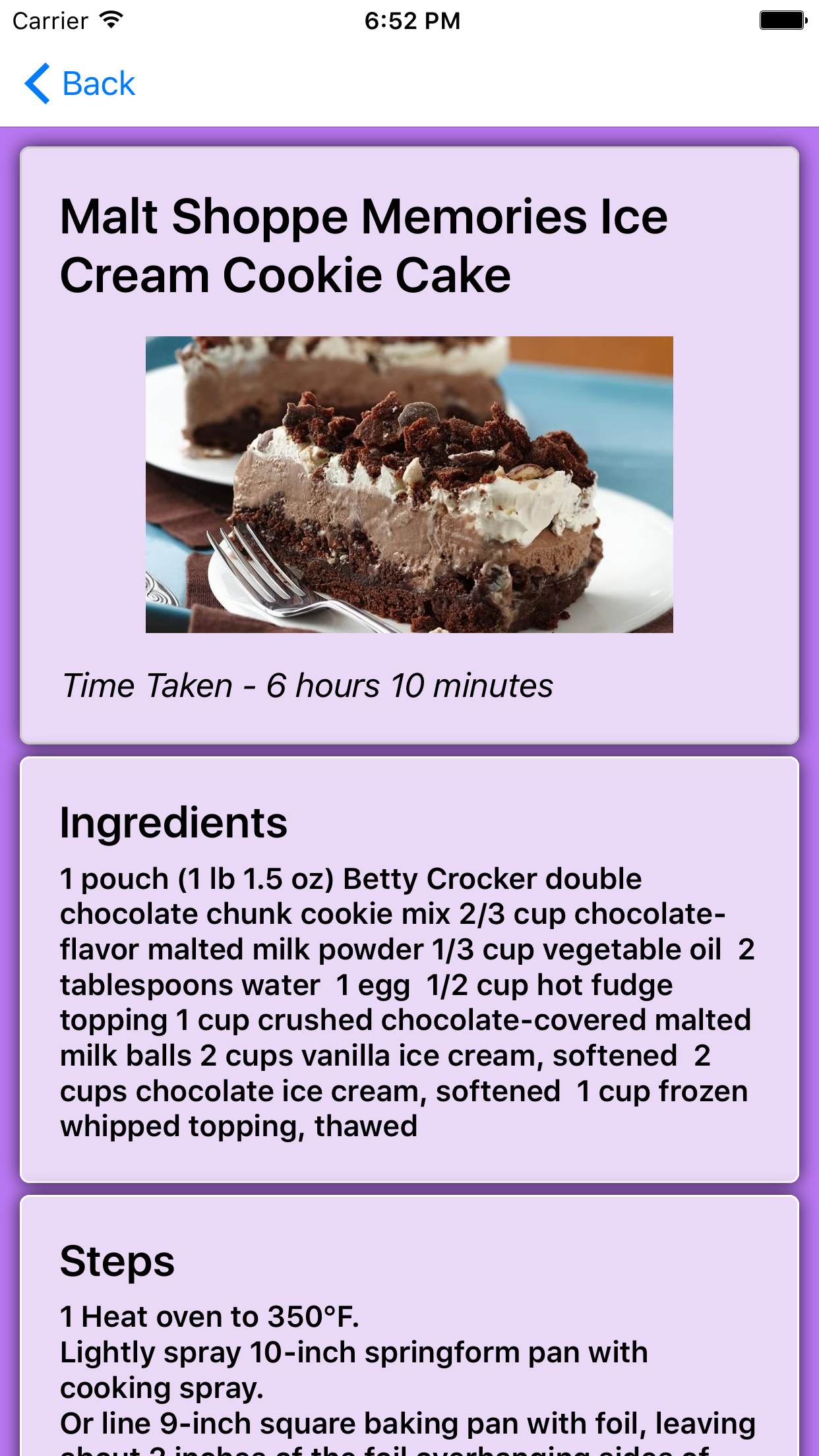 Delicious Cake Recipes screenshot 3
