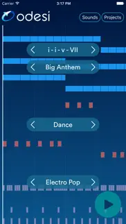 odesi chords - create rhythms, basslines, chord progressions iphone screenshot 1