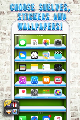 DIY Shelf Wallpaper Themes – Personalize Home Screen with Shelves for Icons and Sticker.s screenshot 4