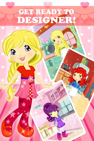 Strawberry Fashion Designer Studio Best Friends Dress Up Game for Girls screenshot 4