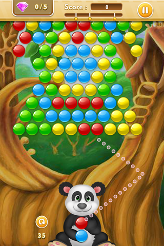 Panda Bubble Puzzle - Ball Pop Shooter Snoopy Pandas Match 3 screenshot 3