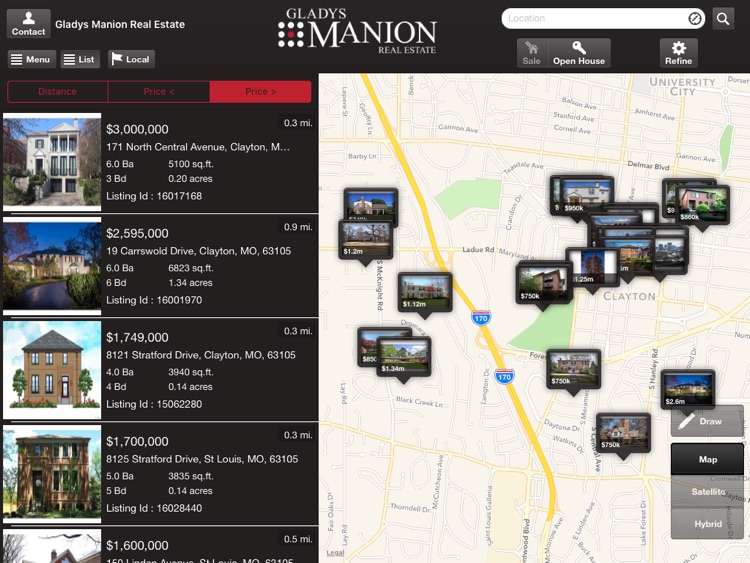 Gladys Manion Real Estate – St. Louis Home Search for iPad