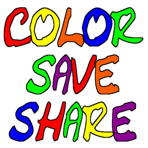 Color Save Share icon