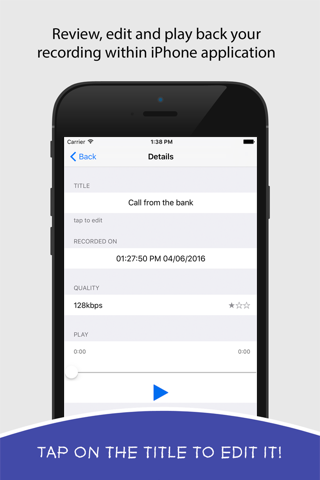 Watch Recorder — One Tap Audio Capturing screenshot 3