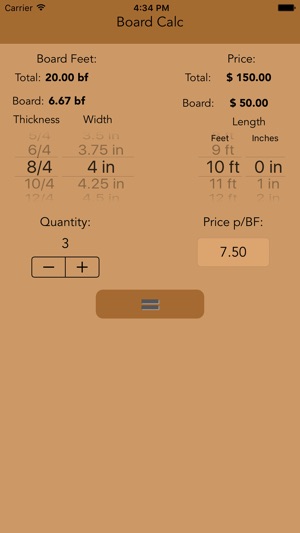 Board Calc - Easy Board Foot Calculator