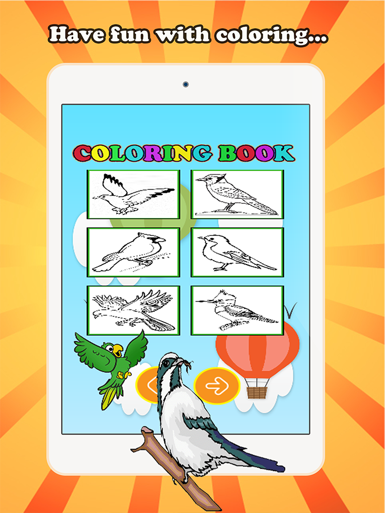 Bird Coloring Book for children age 1-10: Drawing & Coloring page games free for learning skill