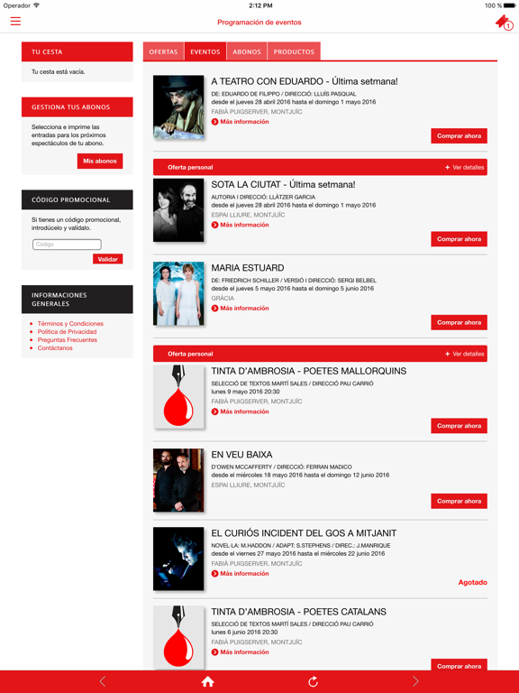 Screenshot #4 pour Teatre Lliure.