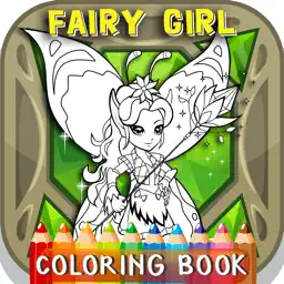 Doodle Fairy Girl Coloring Book: Free Games For Kids And Toddlers! app icon