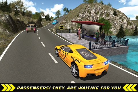 Taxi Driver Hill Climb sim 3D screenshot 2