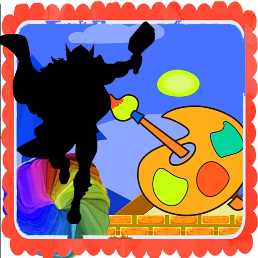 Coloring For Kids Game thor Edition icon