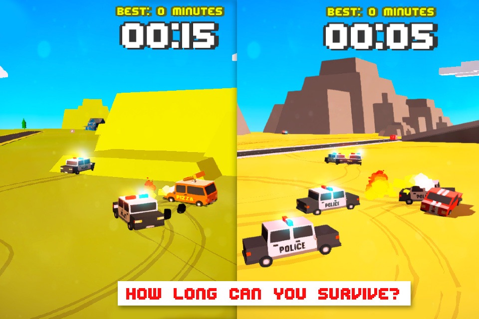 Smashy Dash - Crossy Crashy Cars and Cops - Wanted screenshot 2