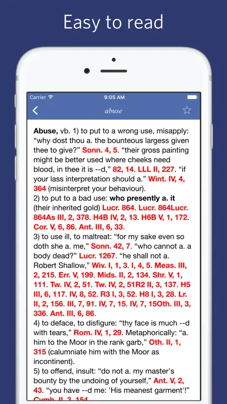 Shakespeare Lexicon and Quotation Dictionary screenshot 4 of 5