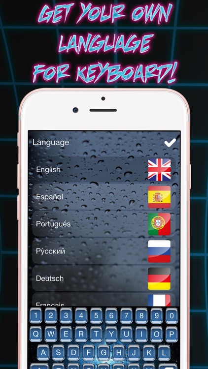 Glass Keyboard Maker – Custom Language Keyboard Themes with Fancy Fonts and Color Backgrounds screenshot-3