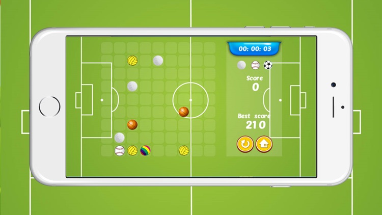 Sports Ball Line Match 5 In Squared Puzzle - The Classic Board Games