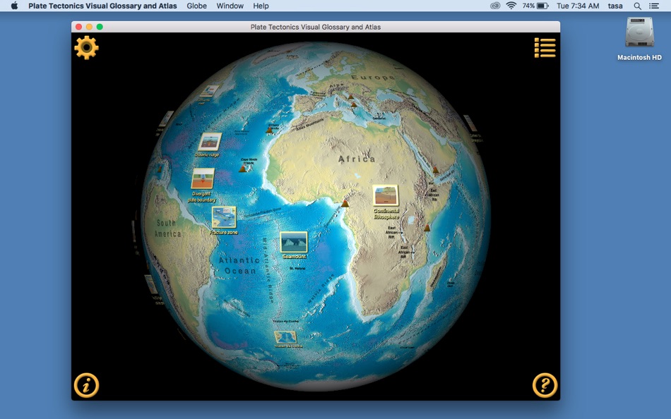 #1. Plate Tectonics Visual Glossary and Atlas (macOS) Bởi: DK Tasa, Inc.