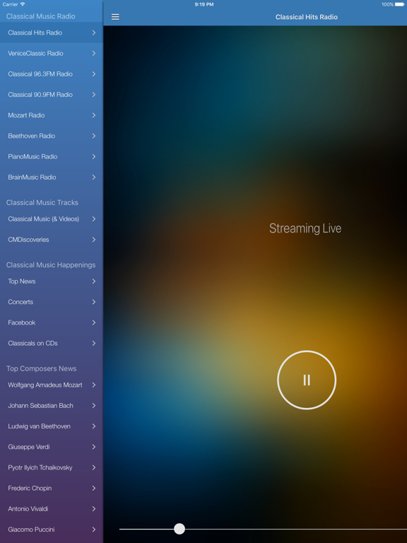 Classical Music Free - Mozart & Piano Music from Famous Composers iPad screenshot 1 - Music app