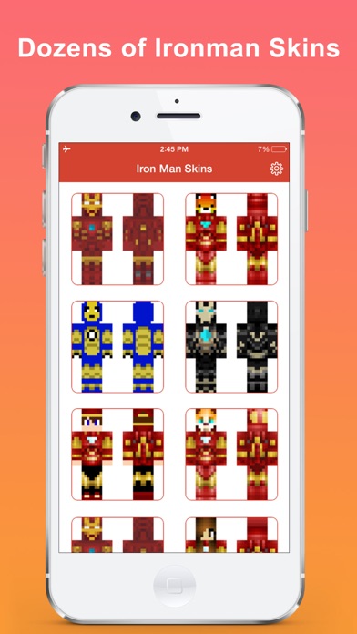 Iron Skins for Minecraft - ironman edition Freeのおすすめ画像1