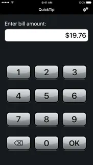 quicktip™ tip calculator iphone screenshot 1