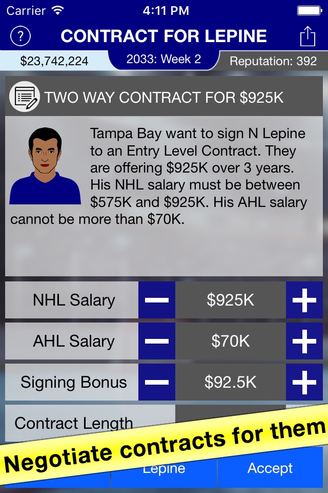 Hockey Agent: Team Manager sim screenshot 3