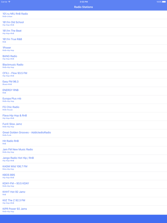 Screenshot #4 pour RnB Radio FM - Streaming and listen live to online hip hop, r’n’b and rap beat music from radio station all over the world with the best audio player
