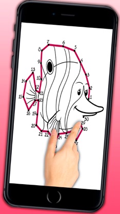Educational Coloring book - Connect the dots then paint the drawings with magic marker screenshot 2