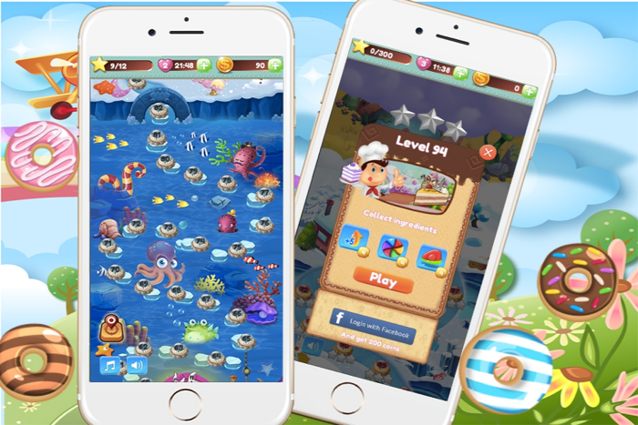 Donut doughnut cinnamon splash match mania