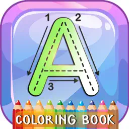 ABC Alphabets Tracer Coloring Book: Preschool Kids Easy Learn To Write ABCs Letters! app icon