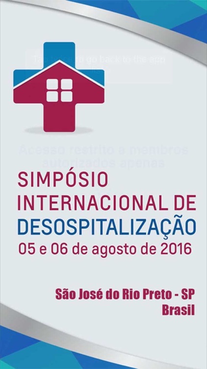 Simpósio de Desospitalização