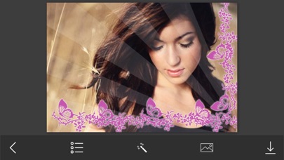 Screenshot #2 pour Cute Girl Photo Frames - Instant Frame Maker & Photo Editor